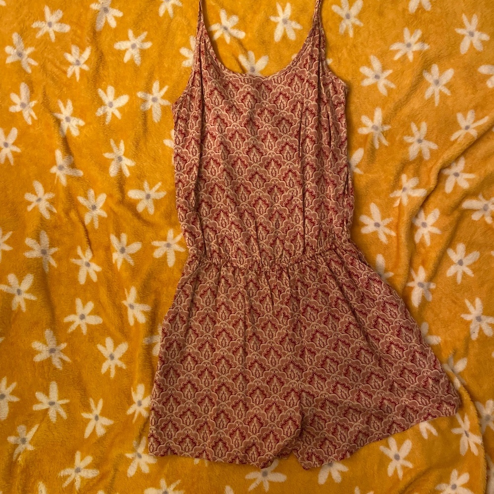 H&M Red Boho Romper
